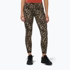 Dámské tréninkové legíny Sweaty Betty Power Piping Workout 7/8 brown ink leopard print