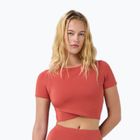 Dámské tričko na jógu Sweaty Betty All Day Wrap terrazzo red