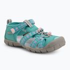 Juniorské sandály KEEN Seacamp II CNX bright aqua/giggle pink