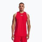 Pánský basketbalový míč Under Armour Baseline Cotton Tank 601 červená 1361901-601-LG