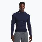 Pánské  tričko longsleeve  Under Armour Heat Gear Armour Comp Mock midnight navy/white