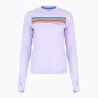 Dámské běžecké tričko Brooks Distance Graphic LS heather violet dash/stripe