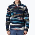 Columbia pánská trekingová mikina Fast Trek Printed collegiate navy skyscape print