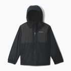 Dětská nepromokavá bunda Columbia Rainy Trails II Fleece mountain black/black slub