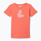 Dětské trekingové tričko Columbia Mission Lake Graphic hot coral/foxy swirl