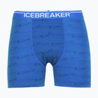 Pánské termální boxerky Icebreaker Anatomica lazurite/midnghtnvy/aop