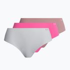 Bezešvé kalhotky Under Armour Ps Hipster 3-Pack pink 1325616-697