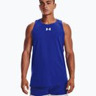 Pánské basketbalové tričko Under Armour Baseline Cotton Tank modré 1361901