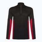 Pánská termoakční mikina Smartwool Merino Sport 1/4 Zip black/rythmic red