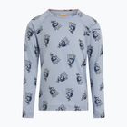 Dětská termo mikina Icebreaker Merino 200 Oasis Crewe Bear Tour Zinc Blue/Aop