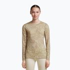 Dámské tričko Longsleeve icebreaker Merino 200 Oasis Crewe Moss Bloom cumin/undyed/aop