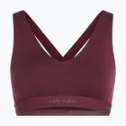 Termoaktivní sportovní podprsenka icebreaker Merino 125 Cool-Lite Sprite Racerback dark berry
