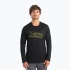 Pánská termoakční mikina icebreaker Merino 150 Tech Lite II Tee Alps 3D black