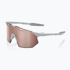 Sluneční brýle 100% Hypercraft SQ matte stone grey/hiper crimson silver mirror