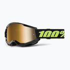 Cyklistické brýle 100% Strata 2 solar eclipse/mirror true gold