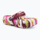 Dětské žabky Crocs Classic Lined Marbled Clog electric pink/multi