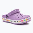 Dětské dřeváky Crocs Bayaband Charm Band Orchid