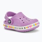 Dětské nazouváky  Crocs Bayaband Charm Band Clog Toddler orchid