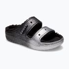 Nazouváky Crocs Classic Cozzzy Glitter Sandal black/silver