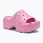 Dámské žabky Crocs Stomp Slide pink tweed