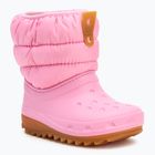 Dětské sněhule  Crocs Classic Neo Puff Boot Toddler pink tweed/gum