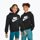Dětská mikina Nike Club Fleece Hoodie black/white