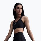 Tréninková podprsenka Nike Swoosh Medium Support černá/bílá