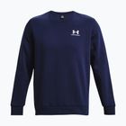Pánská mikina Under Armour Essential Fleece Crew midnight navy/white