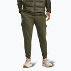 Pánské kalhoty Under Armour Rival Fleece Cargo Jogger marine od green / white