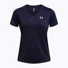 Dámské tričko Under Armour Tech V-Twist midnight navy/white