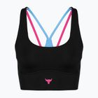 Sportovní podprsenka  Under Armour Project Rock LG Grind Sportlette black/viral blue/astro pink