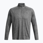 Pánská mikina Under Armour Tech Textured 1/2 Zip LS castlerock/black
