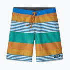 Pánské plavecké šortky  Patagonia Wavefarer Boardshorts fitz stripe/pufferfish gold
