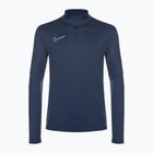 Pánský fotbalový dres longsleeve Nike Academy Dri-Fit 1/2-Zip midnight navy/black/midnight navy/hyper turquoise