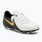 Dětské kopačky Nike Phantom GX II Club FG/MG Junior white/metallic gold coin/black