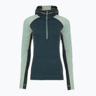 Dámská termo mikina  Smartwool Classic Thermal Merino Base Layer 1/2 Zip Hoodie Boxed twilight/arctic green