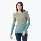Dámská termoakční mikina Smartwool Intraknit Thermal Merino Base Layer Pattern Crew cascade