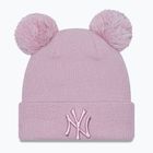 Dámská čepice New Era Female Metalic Logo Beanie New York Yankees pastel pink