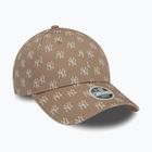 Dámská kšiltovka  New Era Monogram 9Forty New York Yankees pastel brown