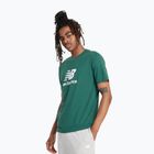 Pánské tričko New Balance Stacked Logo night watch green