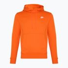 Pánská mikina Nike Sportswear Club Fleece Hoodie safety orange/ safety orange/ white