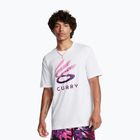 Pánské tričko Under Armour Curry Logo Trend white/purple