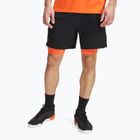 Pánské tréninkové šortky Under Armour Vanish Woven 2In1 Sts black/fire/pitch gray