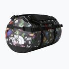 Cestovní taška The North Face Base Camp Duffel S 50 l černá alpská květinová