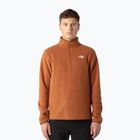 Pánská fleecová mikina The North Face Glacier Fleece 1/4 Zip burnt umber