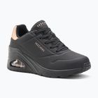 Dámské boty  SKECHERS Uno Wedge Hi Steps black/rose gold
