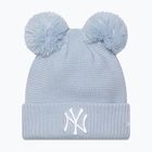 Dámská zimní čepice New Era Wmns Double Pom Nyy pastel blue