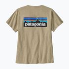 Dámské tričko Patagonia P-6 Logo Responsibili-Tee pumice