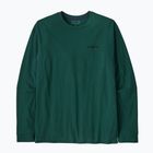 Pánské tričko Longsleeve Patagonia P-6 Logo Responsibili cascade green