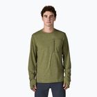 Pánské tričko Longsleeve Patagonia Capilene Cool Sun caper green/buckhorn green x-dye